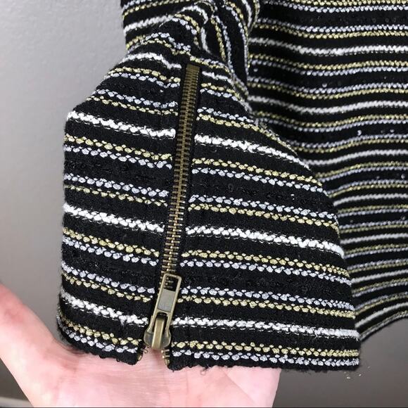 Sanctuary Side Zip metallic Accent Shift Shirt Dress Size Small - Picture 5 of 7